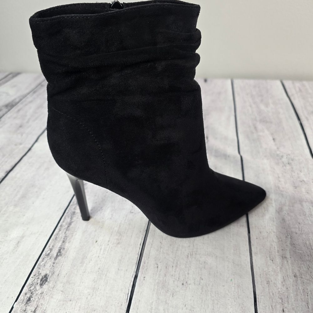 Chinese Laundry Jersey Bootie Elegant Black Heeled Boots